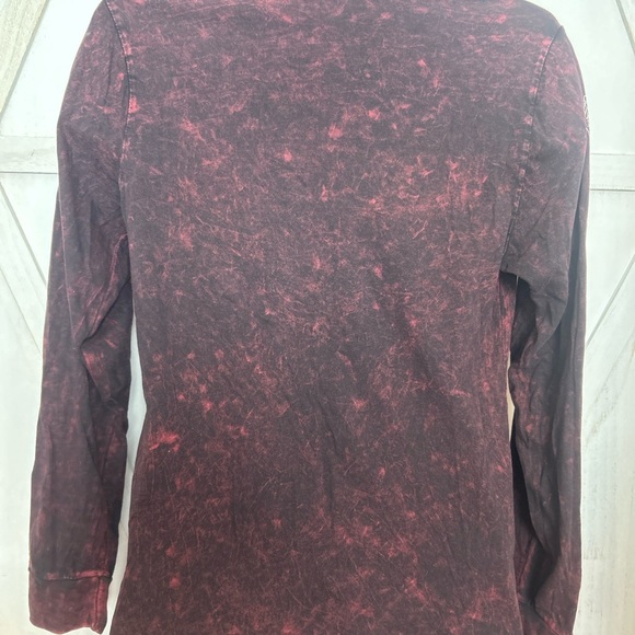 Rare Ripndip Burgundy Long Sleeve Tee with Cat Pocket - Picture 6 of 6